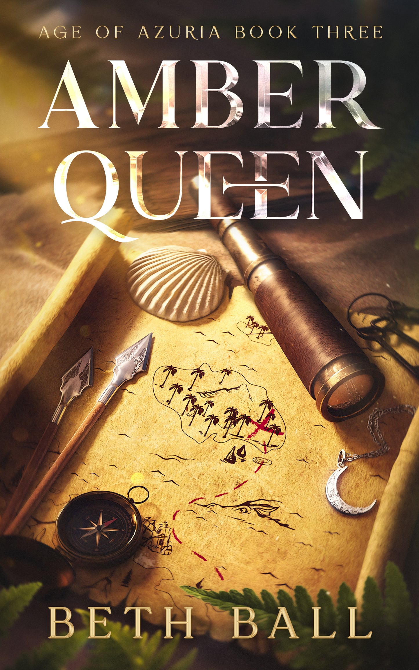 Amber Queen: A Romantic Epic Fantasy Adventure (Age of Azuria 3)