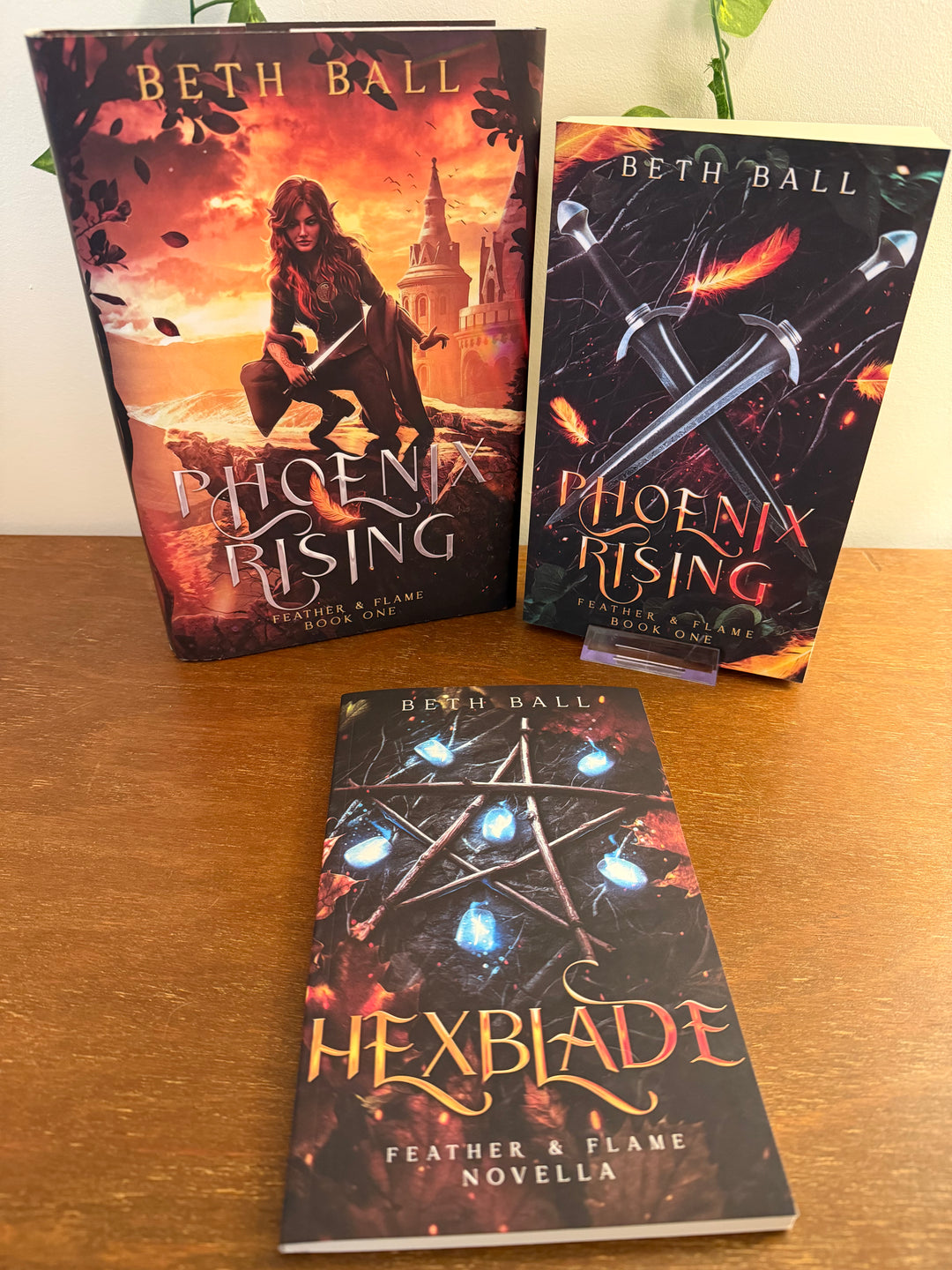 Three books titled &